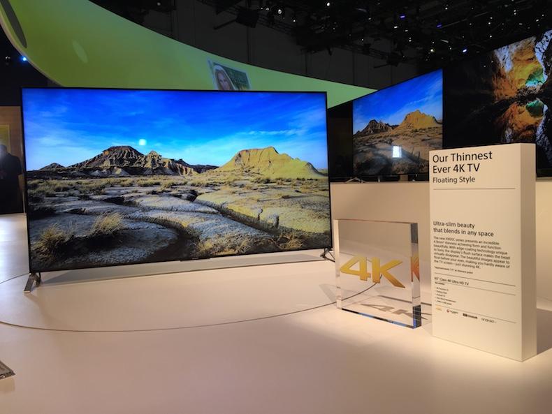CES 2015: Sony giới thiệu TV 4K mỏng nhất thế giới