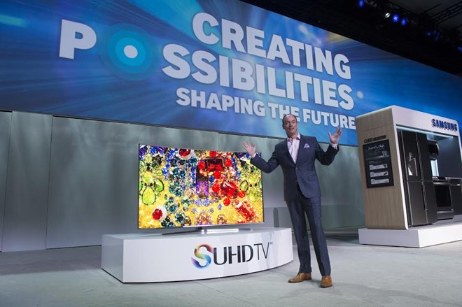 TV SUHD cong của Samsung sẽ về Việt Nam vào tháng 4