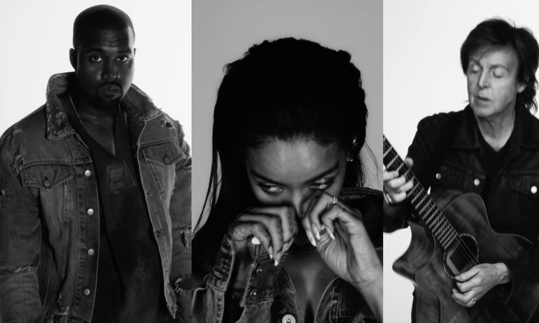 Bất ngờ với bộ 3 Rihanna, Kanye West và Paul McCartney trong MV ‘FourFiveSecond’