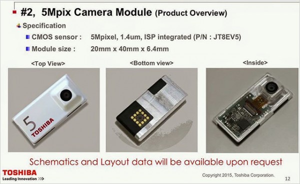 Toshiba trình diễn mô-đun camera cho “smartphone xếp hình”