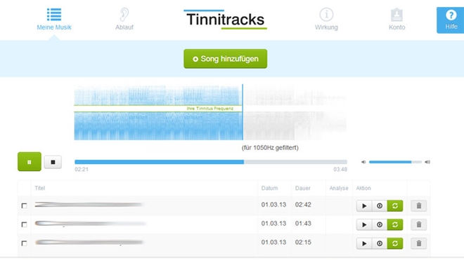 Tiinitracks – ứng dụng chữa trị suy giảm thính lực