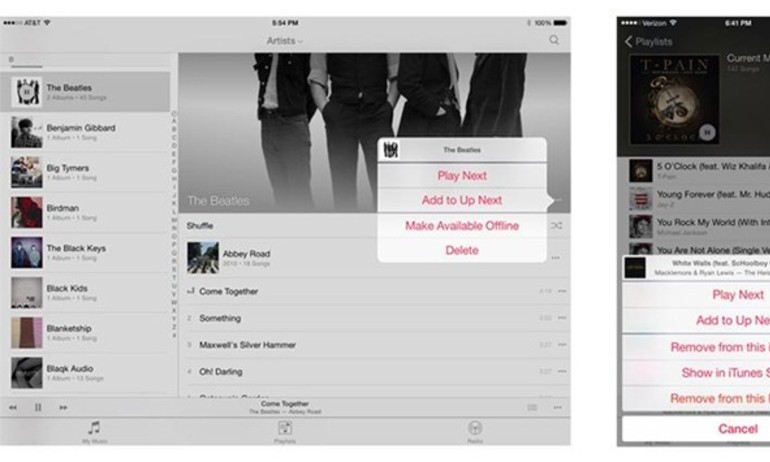 Apple cập nhật ứng dụng nghe nhạc trên iOS 8.4 beta