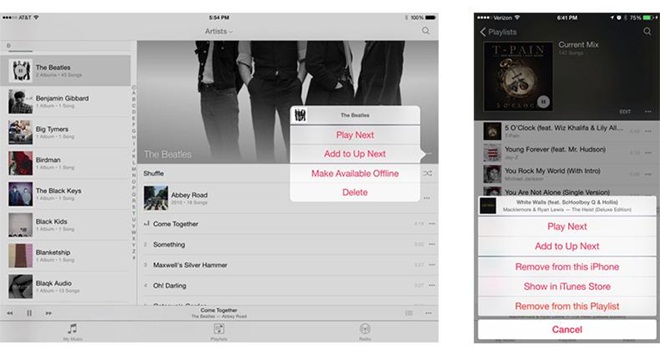 Apple cập nhật ứng dụng nghe nhạc trên iOS 8.4 beta