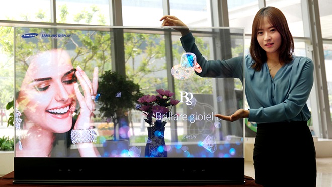 Samsung giới thiệu màn hình OLED trong suốt và dạng gương