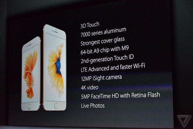 iPhone 6S và 6S Plus có màu hồng, 3D Touch, camera 12MP