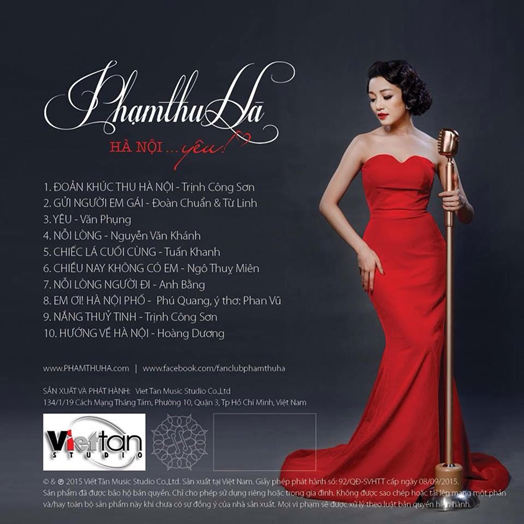 Phạm Thu Hà ra mắt album “Hà Nội.. yêu” tại TP HCM