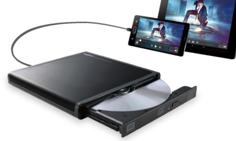 Logitec ra mắt LDR-PMH8U2P, ổ DVD cho smartphone vào năm 2015