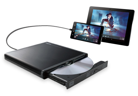 Logitec ra mắt LDR-PMH8U2P, ổ DVD cho smartphone vào năm 2015