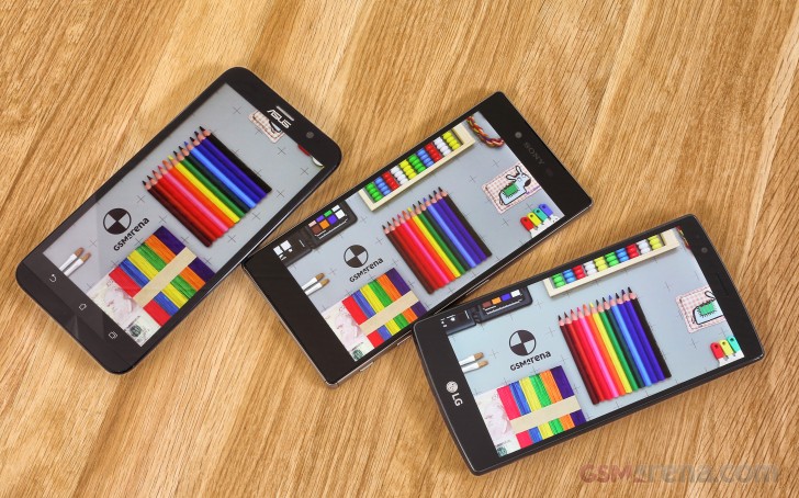 Xperia Z5 Premium vs LG G4 vs Zenfone 2: Màn hình 4K có khác biệt?