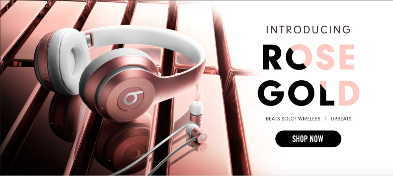 Theo xu hướng, tai nghe Beats mới cũng có thêm màu Rose Gold