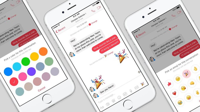 Facebook đã cho đặt Avatar Video, đổi màu và nickname khi chat