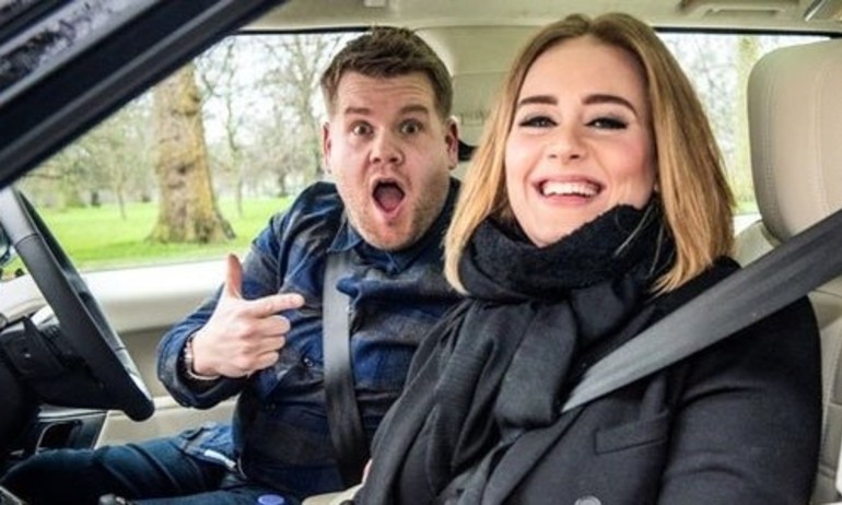 Adele “đổi món”, bắn rap cực siêu trên ô tô