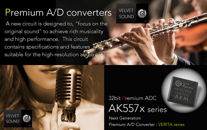 AKM ra mắt loạt ADC mới – AK557x series, hỗ trợ mã hóa DSD