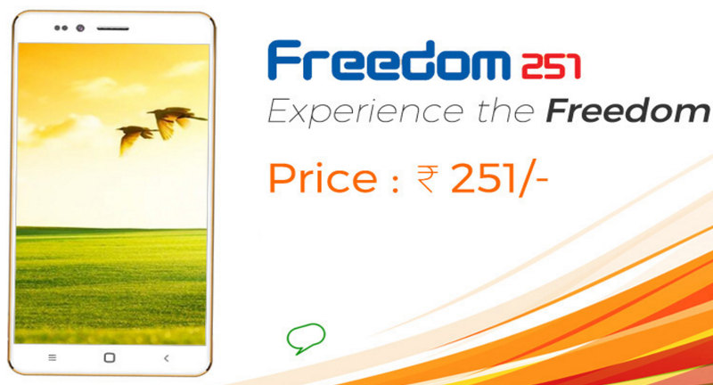 Freedom 251: Smartphone lõi tứ, màn 4 inch, giá chỉ 80 nghìn