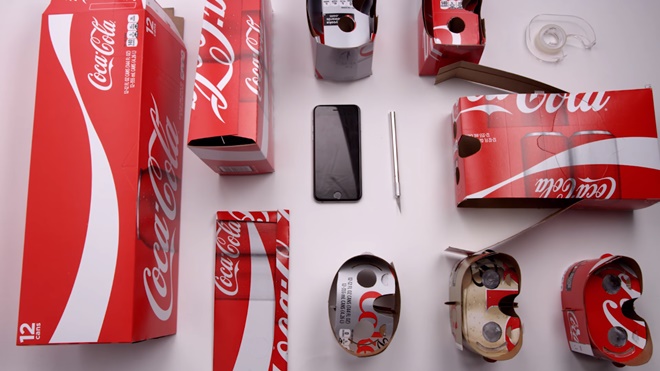 Coca-Cola làm video hướng dẫn tạo kính VR tái chế từ… hộp giấy