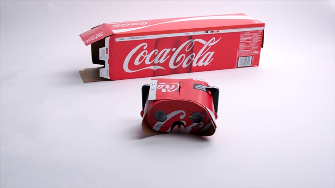 Coca-Cola làm video hướng dẫn tạo kính VR tái chế từ… hộp giấy