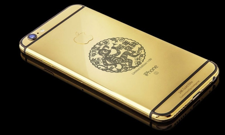 Ngắm iPhone 6S mạ vàng 24K, khắc laser đón chào năm Khỉ