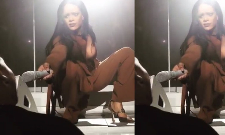 Rihanna sốc trước giọng ca “khủng” của fan nam