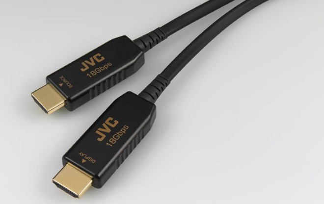 JVC ra mắt cáp HDMI lai sử dụng sợi quang với băng thông lên đến 18Gbps