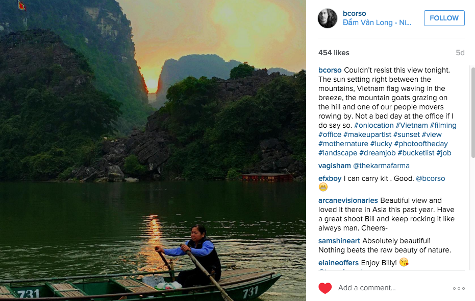 Đoàn làm phim Kong thích thú ghi lại hình ảnh Việt Nam đẹp lạ