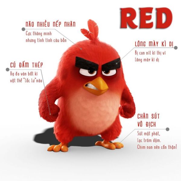 Cười nghiêng ngả với chú hề Red trong “The Angry Birds Movie”