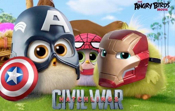 Khi “Angry Birds” nhái  “Captain America: Civil War”