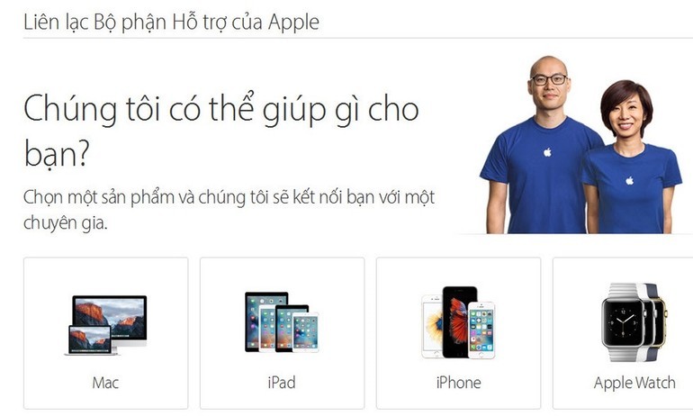Apple mở tổng đài hỗ trợ bằng Tiếng Việt, máy xách tay cũng nhận