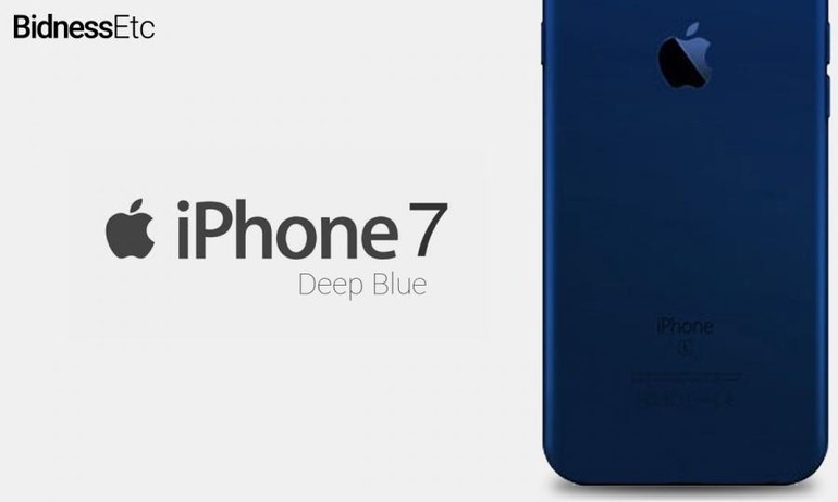 Apple bỏ màu xám không gian trên iPhone 7, thay bằng xanh đậm?