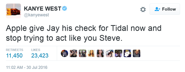 Kanye West tới Tim Cook: “Đừng bắt chước Steve Jobs nữa”