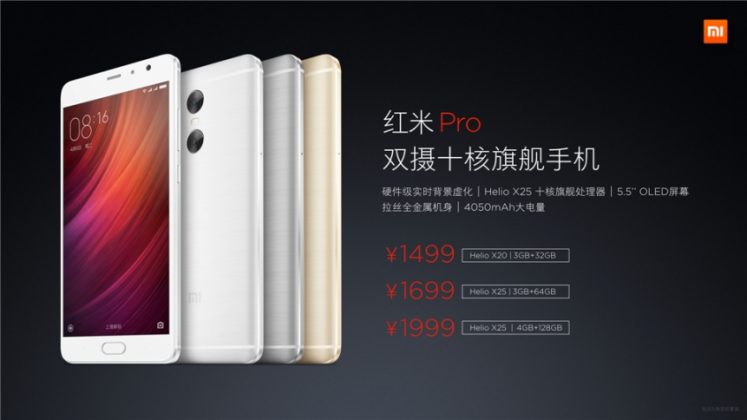 Xiaomi Redmi Pro: Chip 10 nhân, camera kép, màn AMOLED, giá từ 5 triệu