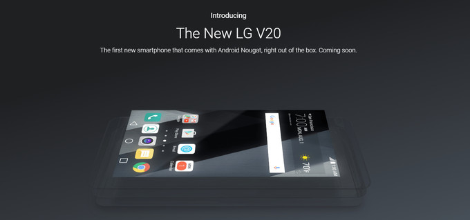 Android 7.0 Nougat bắt đầu được tung ra, LG V20 “vui ké”