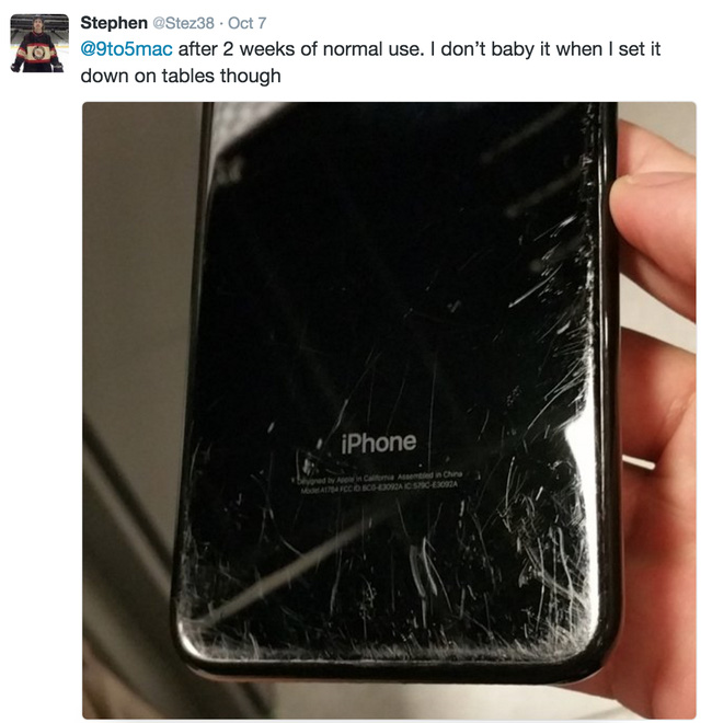 iPhone 7 Jet Black hóa “thảm họa” như thế nào chỉ sau 2 tuần?