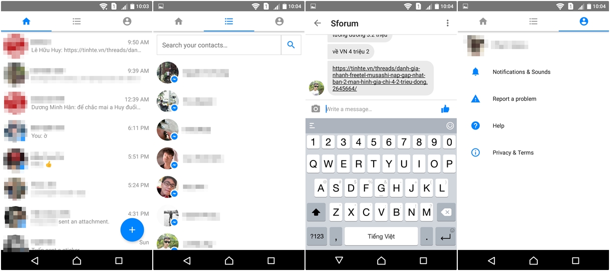 Dùng thử Facebook Messenger Lite cho máy Android cấu hình yếu