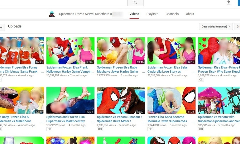 “Spiderman Elsa”- video phản cảm ngang nhiên gắn mác dành cho trẻ em