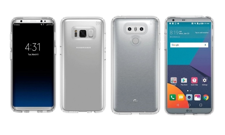 Galaxy S8 và LG G6 lộ diện cùng nhau: Khác biệt nhưng cũng rất tương đồng