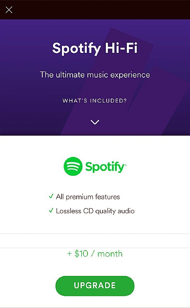 Spotify hé lộ ra mắt dịch vụ nghe nhạc lossless online