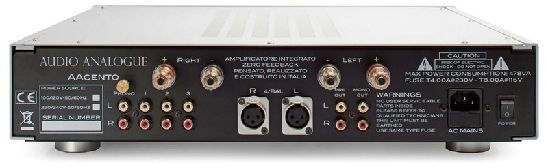 Audio Analogue giới thiệu ampli tích hợp AAcento, được làm bằng tay tại Ý