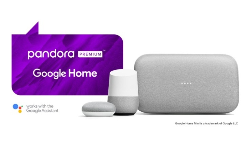 Pandora Premium gia nhập các dịch vụ được hỗ trợ trên loa Google Home