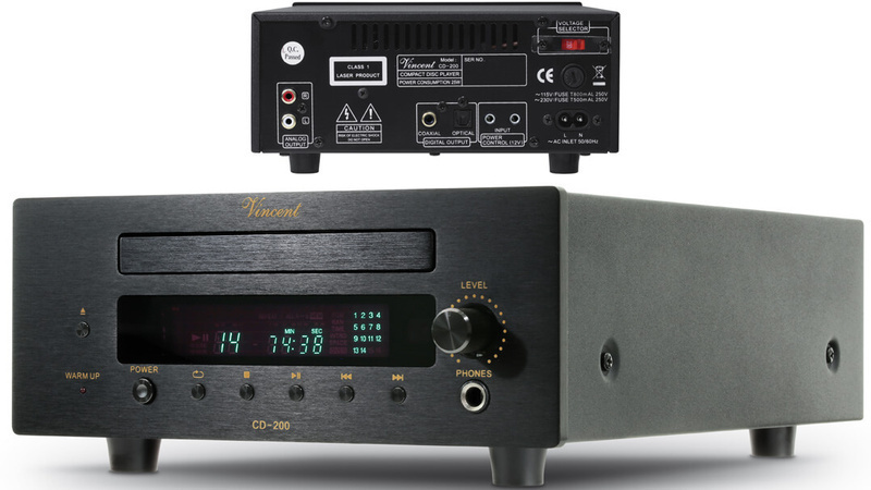 Vicent Audio ra mắt đầu CD đèn CD-200 cho TubeLine Series
