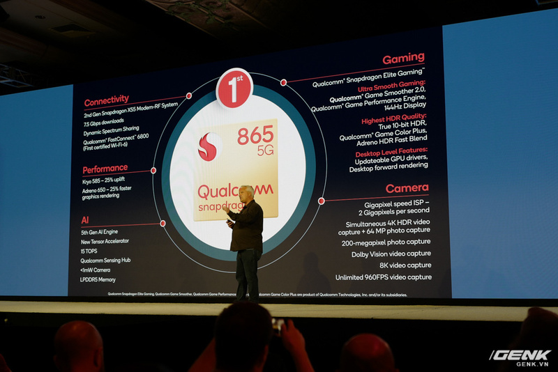 Qualcomm ra mắt chip Snapdragon 865, hỗ trợ kết nối 5G, quay video 8K và Dolby Vision