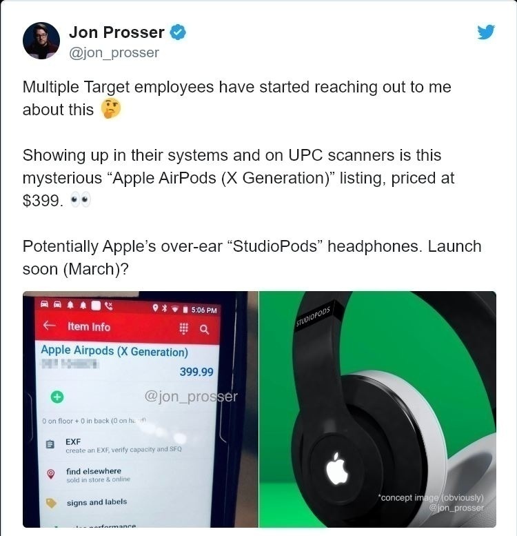 Mẫu tai nghe over-ear sắp ra mắt của Apple đã bị rò rỉ giá bán?