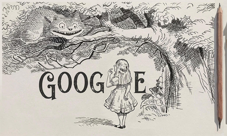 Google Doodle kỷ niệm ngày kỷ niệm 200 năm ngày sinh của họa sĩ Sir John Tenniel