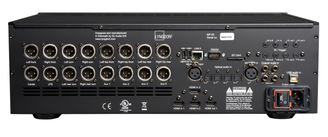 Lyngdorf Audio giới thiệu bộ xử lý âm thanh vòm MP-40