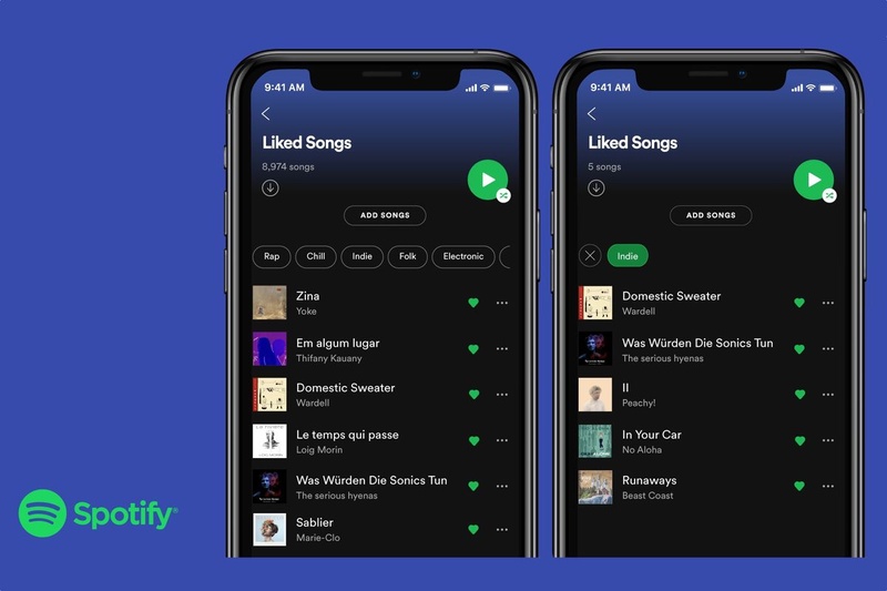 Spotify thêm bộ lọc mới cho danh sách nhạc 
