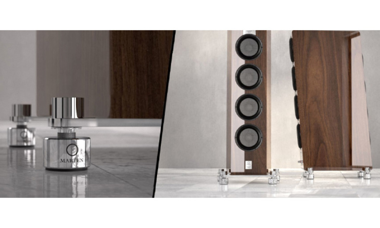 Marten Audio hợp tác cùng IsoAcoustics sản xuất dòng chân loa cao cấp Marten Isolators