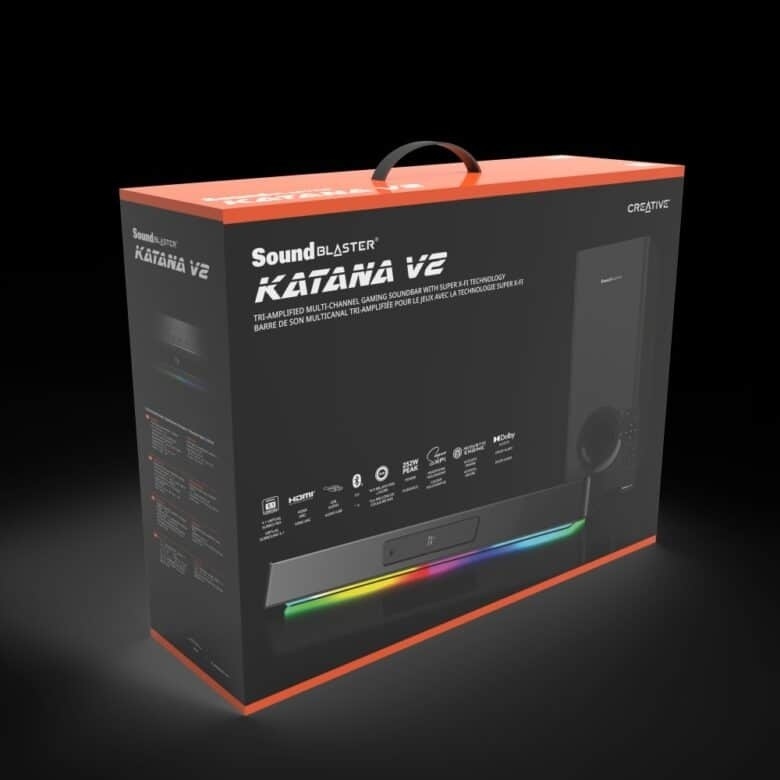Creative ra mắt loa soundbar gaming Sound Blaster Katana V2: Công suất tăng 68%, có thêm HDMI ARC 