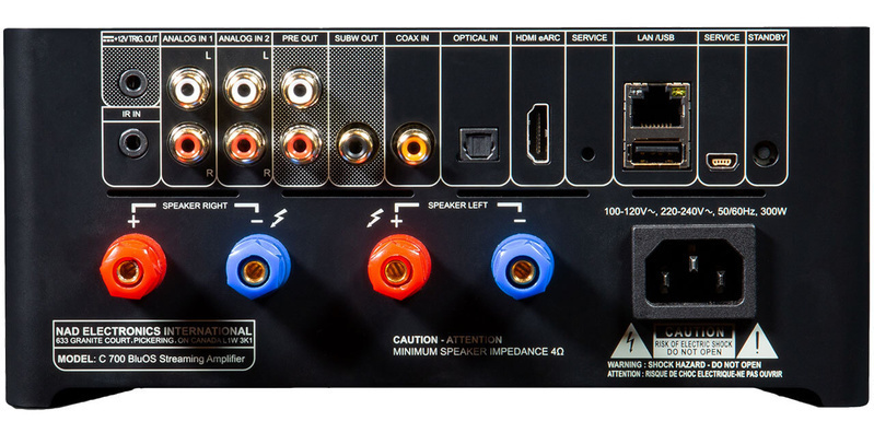 NAD giới thiệu ampli tích hợp all-in-one C 700 BluOS
