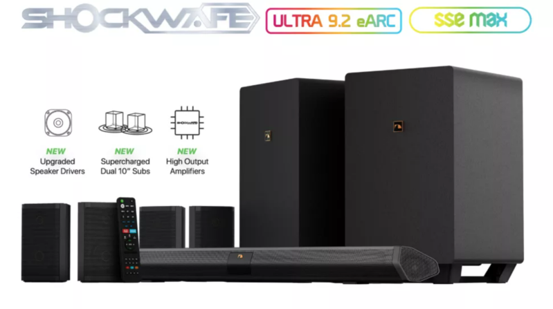 Nakamichi ra mắt loa soundbar Shockwafe Ultra 9.2 eARC: Kết nối HDMI eARC, hỗ trợ Dolby Atmos và aptX HD