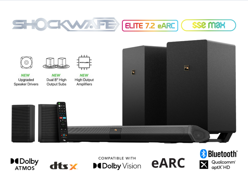 Nakamichi hé lộ bộ đôi soundbar Dolby Atmos kế tiếp trong năm 2022: Tích hợp Qualcomm aptX HD, công suất tối đa 1000W