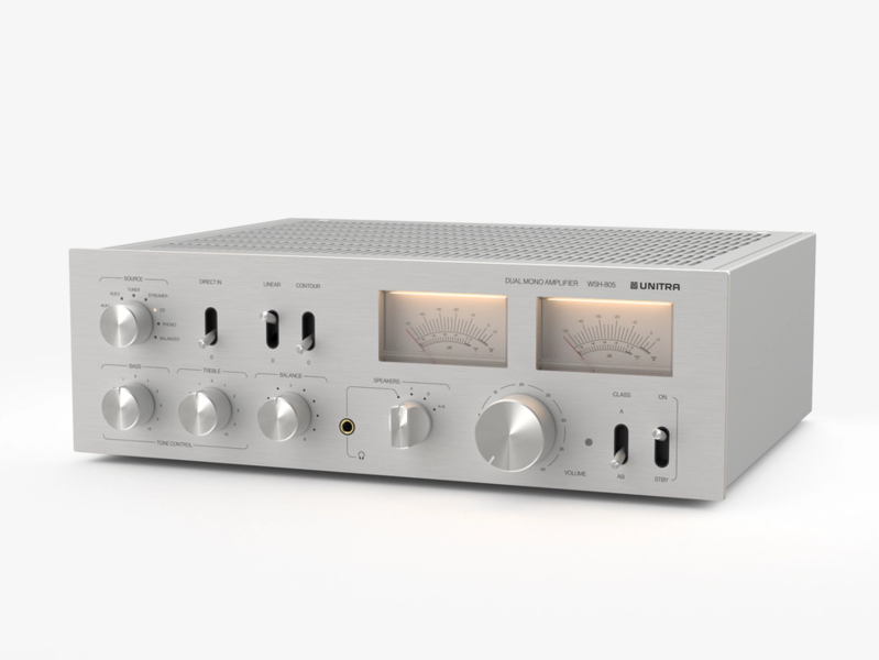Unitra WSH-805: Chiếc ampli tích hợp với thiết kế lấy cảm hứng từ thập niên 70